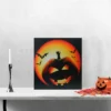 Northlight LED Lighted Bats And Jack-O-Lantern Halloween Canvas Wall Art 19.75" X 19.75" -Northlight Store GUEST c6ec120c 3e4c 45ed b522 ce4d854e1535