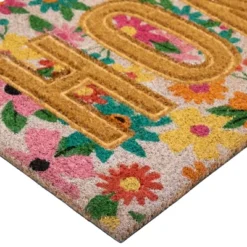 Northlight Pink And Orange Floral "Home" Outdoor Natural Coir Doormat 18" X 30" 11 Northlight Pink And Orange Floral "Home" Outdoor Natural Coir Doormat 18" X 30" -Northlight Store GUEST c7ac6a27 dad1 4e13 81e8 9484b0fa387c