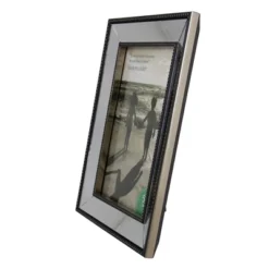 Northlight 5" X 7" Silver Studded Glass Mirror Encased Photo Picture Frame