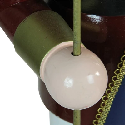 Northlight 48" Burgundy And White Wooden Christmas Nutcracker King With Scepter 4 Northlight 48" Burgundy And White Wooden Christmas Nutcracker King With Scepter - Image 2