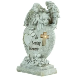 Northlight 10" Solar LED Lighted Praying Angel "In Loving Memory" Outdoor Garden Statue -Northlight Store GUEST d0b1f747 7e36 4096 a01c 27cc081d0a8e