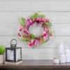 Northlight Geranium And Berry Artificial Spring Floral Wreath, Pink - 18-Inch -Northlight Store GUEST d19e8da9 4137 4b46 a5c2 f9d4368a3a97
