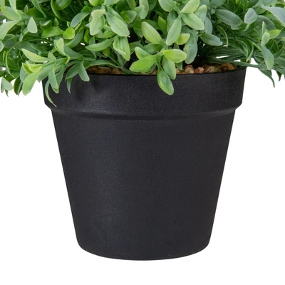 Northlight 7.5" Potted Green Artificial Boxwood Plant 6 Northlight 7.5" Potted Green Artificial Boxwood Plant - Image 4