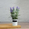 Northlight 11" Artificial Lavender Arrangement In White Tin Can -Northlight Store GUEST d5d24597 af02 4679 b5f9 0f667af5b16f
