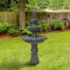 Northlight 57" Brown Three Tier Leaf Design Outdoor Garden Fountain -Northlight Store GUEST dab47df0 a699 4f13 ab74 219c38b2c276