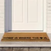 Northlight Natural Coir Outdoor Rectangular "Home Is Where The Heart Is" Doormat 16" X 48" -Northlight Store GUEST e32d7aef 6a86 4da9 8ea6 89ee7406b8a2