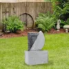 Northlight 20" Gray Modern Style Rainfall Outdoor Water Fountain -Northlight Store GUEST e5bf02af b545 4cc4 bd88 f518566ec52c
