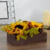 Northlight 10" Yellow And Brown Sunflowers And Leaves Fall Harvest Floral Arrangement -Northlight Store GUEST e6148c65 6b63 40e9 8f96 c144cdb9580d