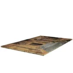 Northlight Natural Coir Brown And Green Italian Patio Design Doormat 18" X 30"