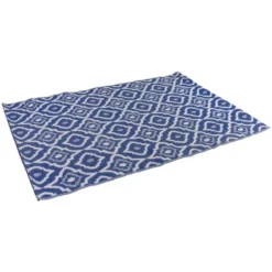Northlight 4' X 6' Blue And White Geometric Rectangular Outdoor Area Rug -Northlight Store GUEST e9133b48 8ec3 4537 a97c 7e44f3f313b8