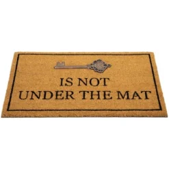 Northlight Key Is Not Under The Mat Coir Outdoor Doormat 18" X 30" -Northlight Store GUEST e9a87d04 95a3 46c9 b9cc 1c7b5722c065