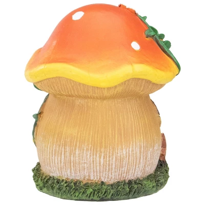Northlight 6.25" Orange Mushroom House Outdoor Garden Statue 7 Northlight 6.25" Orange Mushroom House Outdoor Garden Statue - Image 5