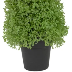 Northlight 15" Artificial Boxwood Cone Topiary Tree With Round Pot, Unlit -Northlight Store GUEST ea83e74b 00c1 4231 9e30 fa25197ea5d3