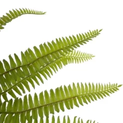 Northlight 12" Artificial Boston Fern Plant In Aztec Pattern Ceramic Pot -Northlight Store GUEST eb4d02ab f9be 43d5 a08d d1c27baaf534