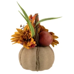 Northlight 9" Mixed Autumn Harvest Flora In A Pumpkin Basket Decoration -Northlight Store GUEST ef3f67a1 7e2e 4191 9e80 16a45d37d7cc
