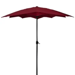 Northlight 8.85ft Outdoor Patio Lotus Umbrella With Hand Crank, Burgundy -Northlight Store GUEST f1780d3a 3a1f 47c0 8b7a 340985c5ec20