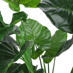 Northlight 47" Potted Two Tone Green Wide Taro Leaf Artificial Floor Plant -Northlight Store GUEST f58c1f3e a522 4bd4 9ed1 c510398ad0aa