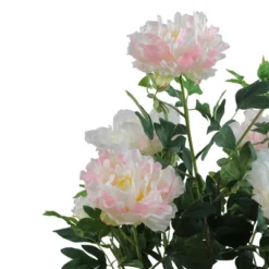 Northlight 36" Blooming Peony Flower Artificial Potted Plant - Green/Brown -Northlight Store GUEST f6d23300 ef10 4f53 b71b 86c53678c403