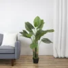 Northlight 47" Potted Two Tone Green Wide Taro Leaf Artificial Floor Plant -Northlight Store GUEST f7de76a0 077f 4c17 8120 8011788e85e2