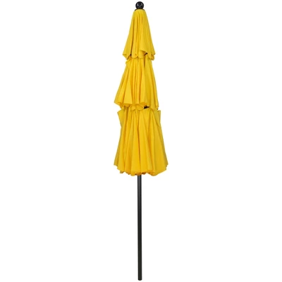 Northlight 9.75ft Outdoor Patio Market Umbrella With Hand Crank And Tilt, Yellow 5 Northlight 9.75ft Outdoor Patio Market Umbrella With Hand Crank And Tilt, Yellow - Image 3