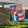 Northlight Floral Bouquet Patriotic Outdoor House Flag 28" X 40" -Northlight Store GUEST fb628b1f f43a 4045 909a 72e48f85833b