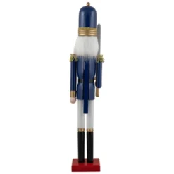 Northlight 48.25" Blue And White Christmas Nutcracker Soldier With Sword -Northlight Store GUEST fcb38d08 6fbf 4850 9e23 7bd18dc57ac1