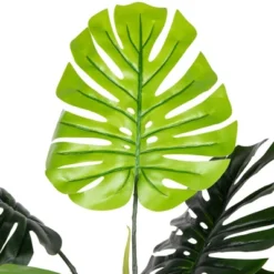 Northlight 4' Potted Two Tone Green Artificial Monstera Plant -Northlight Store GUEST fde6429d 000f 4855 9ab3 cd1bf7f4fa0a