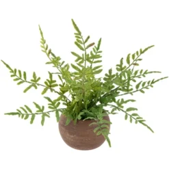 Northlight Real Touch™ Artificial Fern Plant In Orb Pot 11" -Northlight Store GUEST fe7884c7 cd89 4134 8395 93355df0ae49